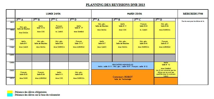 DNB – Collège Maurice Genevoix